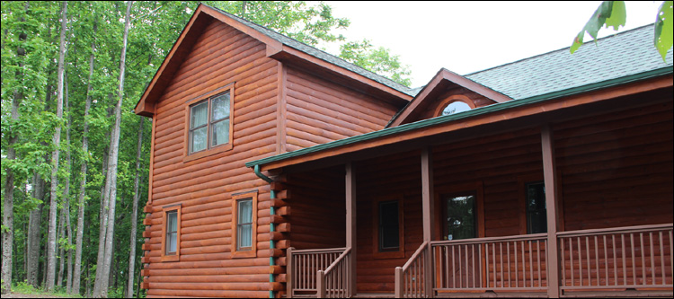 Log Home Staining in Wooton, Kentucky