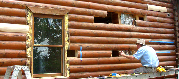 Log Home Repair Yeaddiss, Kentucky