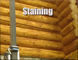  Leslie County, Kentucky Log Home Staining